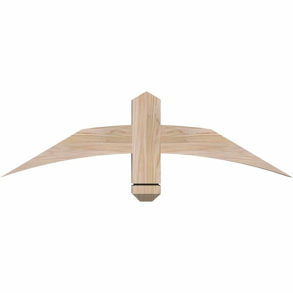 Ekena Millwork Bellingham Smooth Timber Gable Bracket, Douglas Fir, 36"W x 10"H x 3 1/2"D x 3 1/2"F, 7/12 Pitch GBW036X10X0404BEL00SDF - main